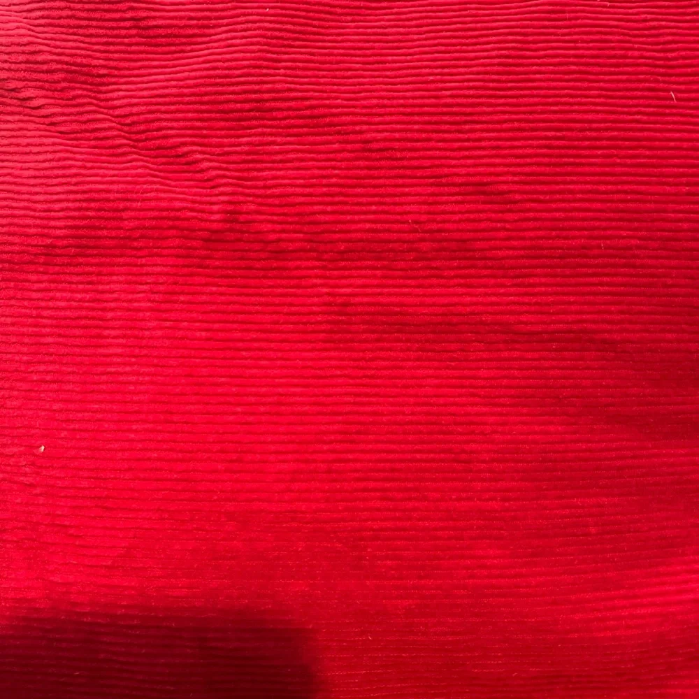Williams Sonoma Red Corduroy Christmas Table Runner
